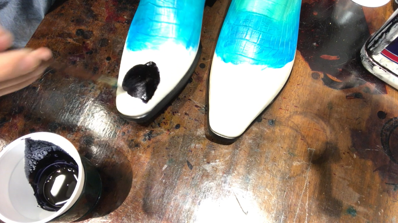 Paint Pouring Shoes