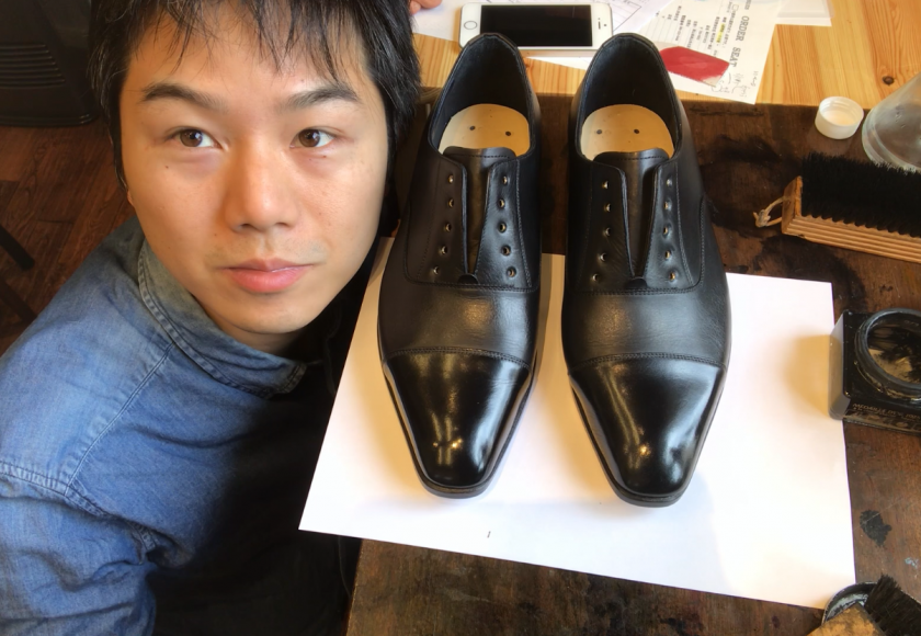 製作事例 外反母趾に対応する紳士フォーマルシューズ 岡山オーダーメイド靴製作 立岡靴工房